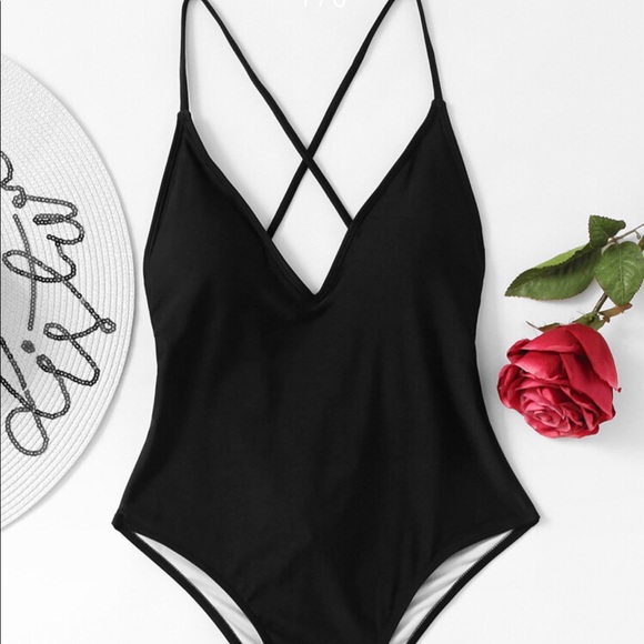 Forever 21 Other - Deep V Backless One Piece Swimsuit